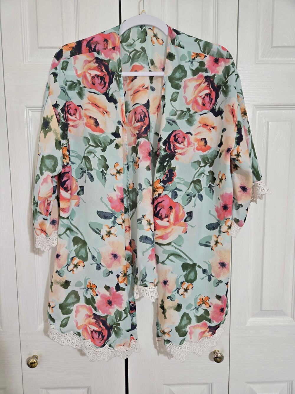 Kori small women's floral sheer kimono